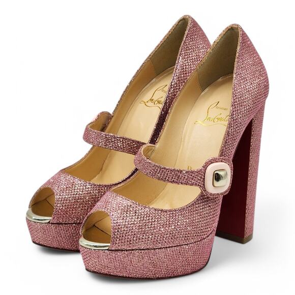 Christian Louboutin Bibibop Platform Peep Toe Pumps 140 - Pink 36 5.5US $895 NWB - Picture 2 of 8
